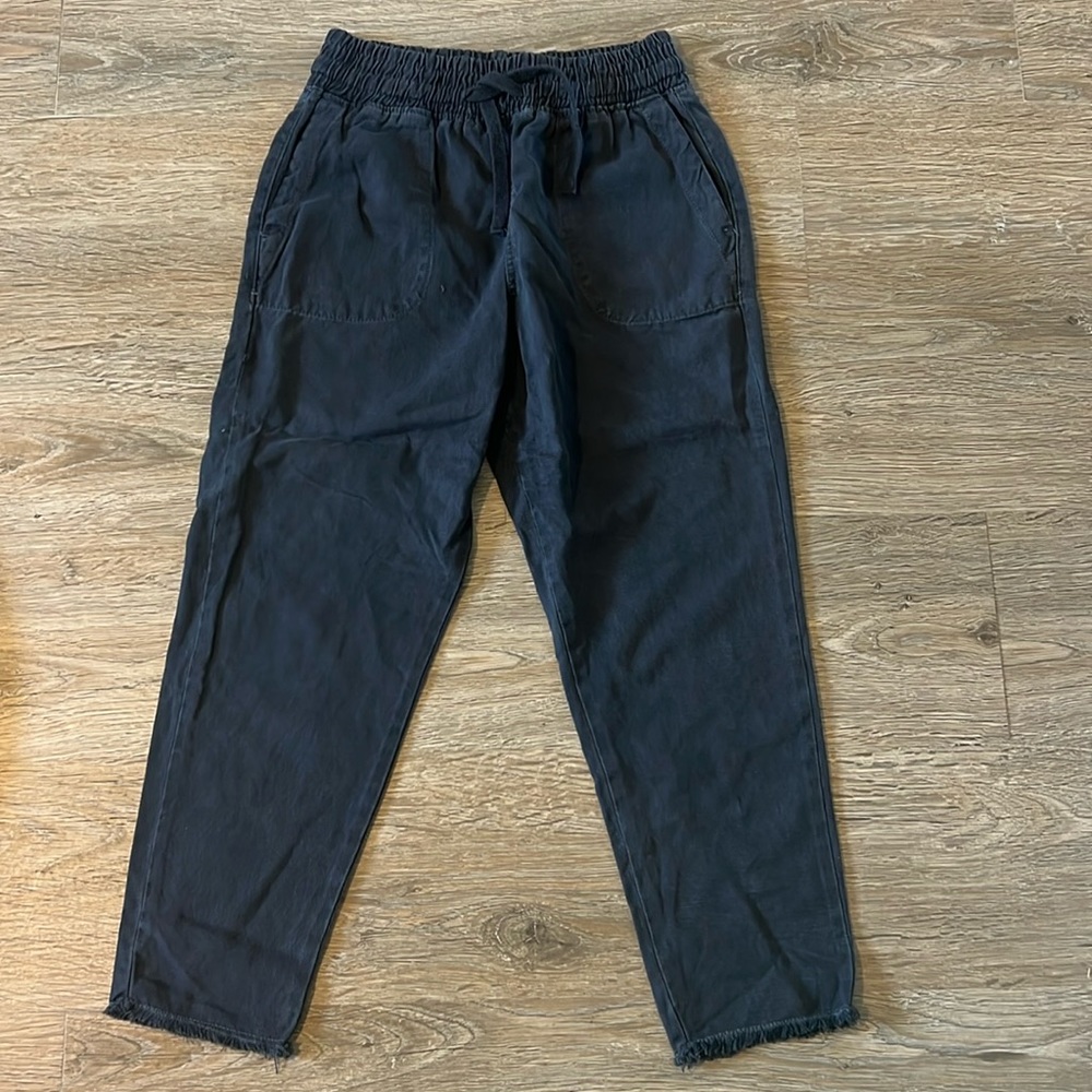 ZARA / Elastic Waist Tencil Pants Charcoal - S